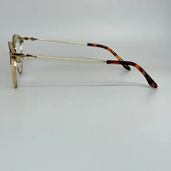 BCBG Maxazria Cat Eye Eyeglasses Made In Italy 54 16 135 Arla‎ Gold H13658